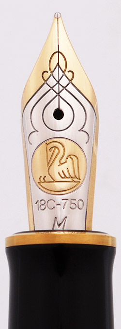 Pelikan M800 Souveran Fountain Pen - Blue and Black, Medium 18c